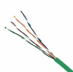 Cable Cat5e, 4 Pair, LSF PVC GREEN Sheath- 305M